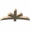 Ekena Millwork Davenport Rough Sawn Timber Gable Bracket, Douglas Fir, 48"W x 22"H x 4"D x 4"F, 11/12 Pitch GBW048X22X0404DAV00RDF - alternate 3